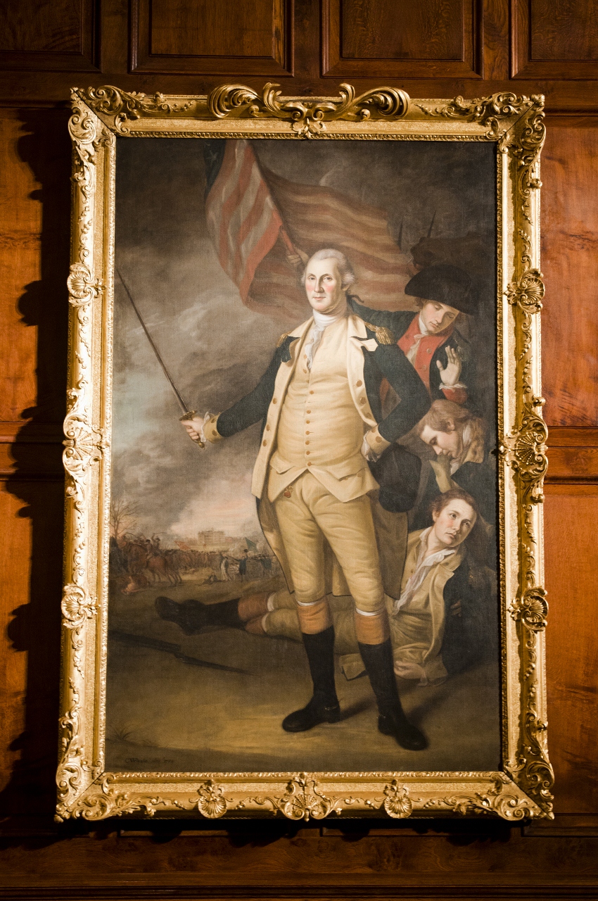 Portrait Of George Washington Nassau Hall Princeton University