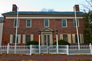 Exterior of Belcher Ogden house in Elizabeth New Jersey.