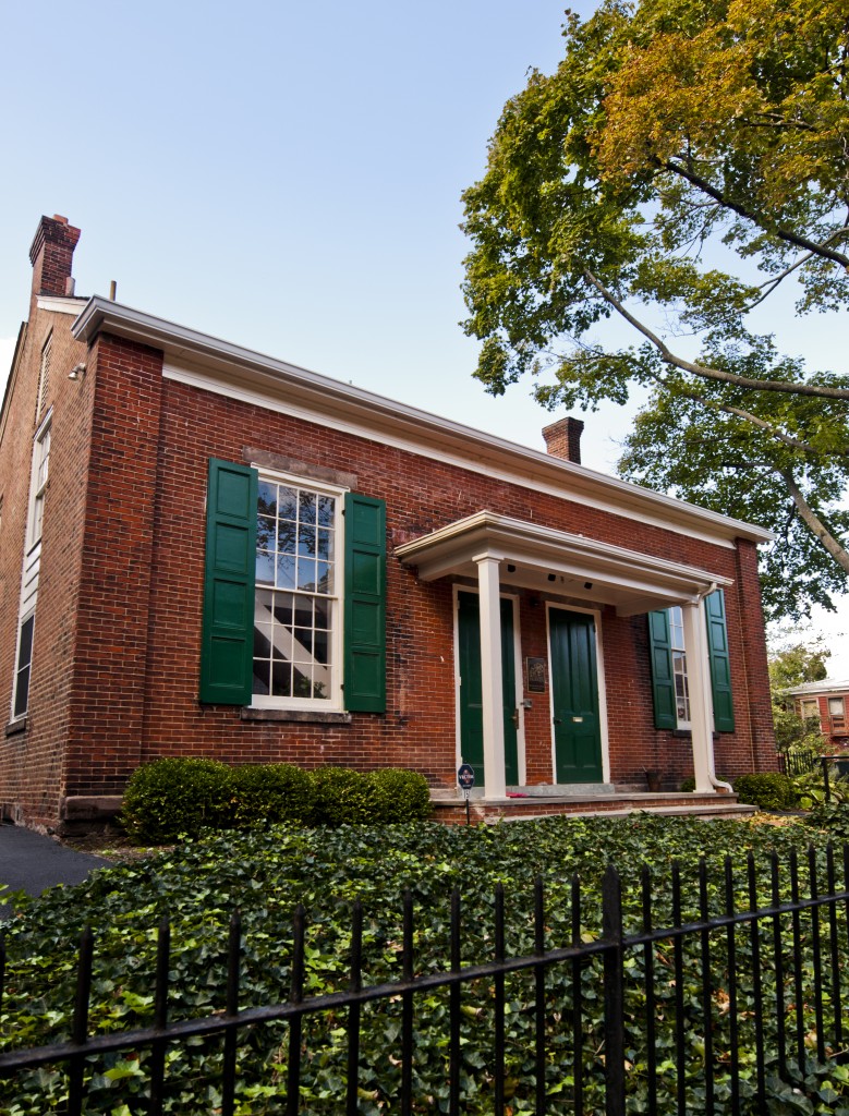 Exterior of Quaker Meeting house in Trenton.