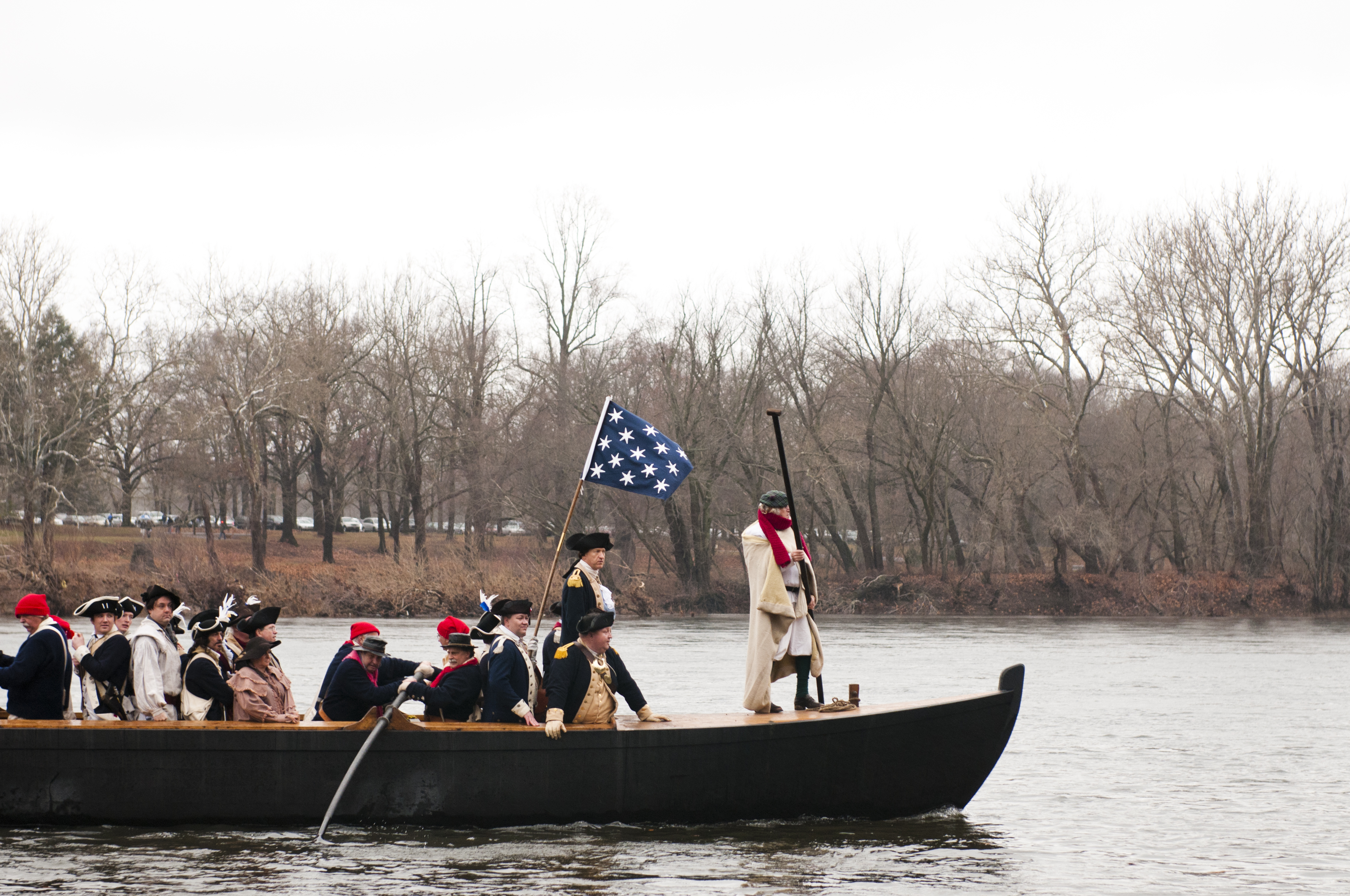 George Washington Picture Crossing Delaware River Washington Crossing